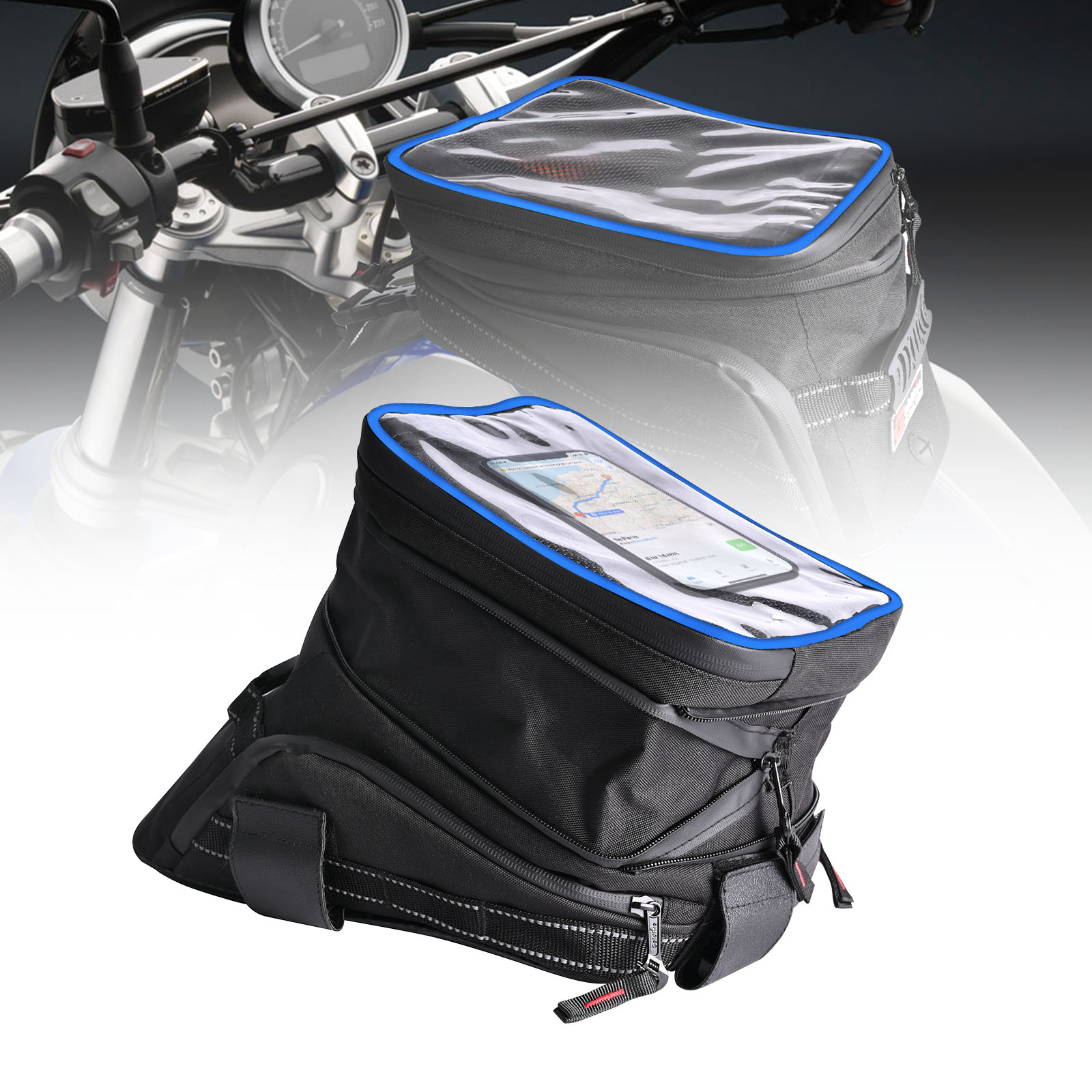 Cycling Gear Organizer - Büyük kapasiteli genişletilebilir motosiklet tankı çanta