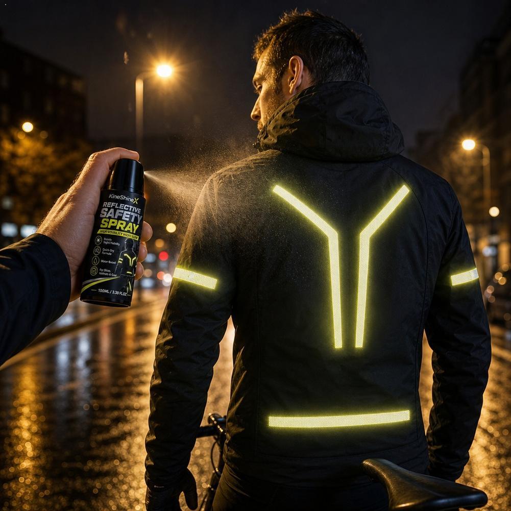 Cycling Visibility Gear - Gece Yansıtıcı Güvenlik Spreyi Yüksek Görünürlüklü