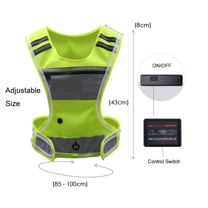 LED Işıklı Spor Giyim File Kum - Cycling Visibility Gear incelemesi ve fiyatı