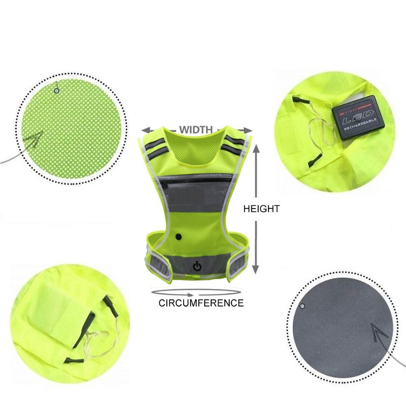LED Işıklı Spor Giyim File Kum - Cycling Visibility Gear incelemesi ve fiyatı