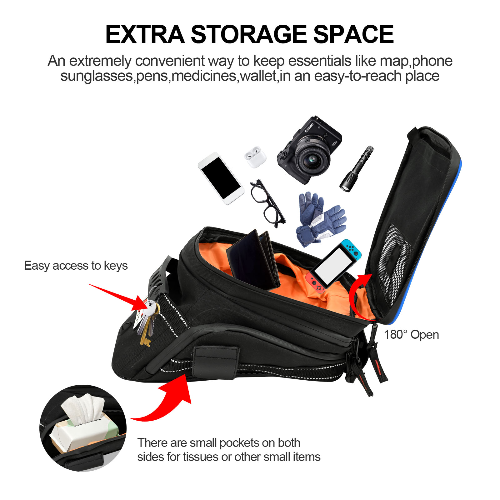 Büyük kapasiteli genişletilebi - Cycling Gear Organizer incelemesi ve fiyatı