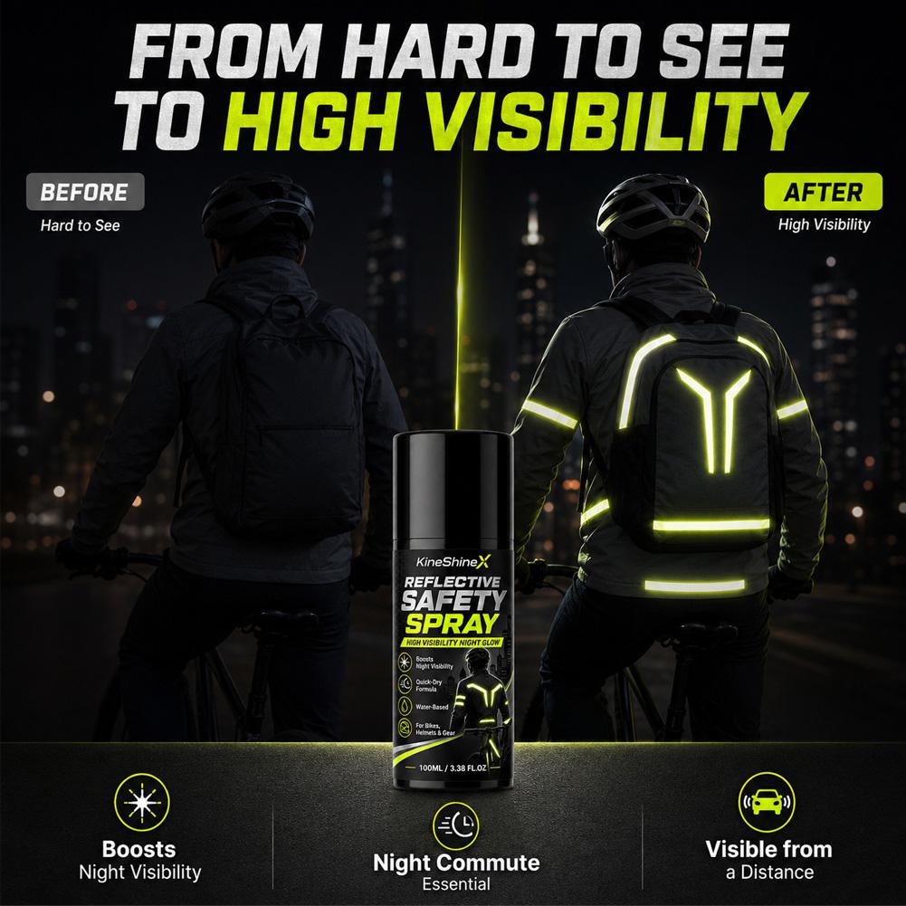 Gece Yansıtıcı Güvenlik Spreyi - Cycling Visibility Gear incelemesi ve fiyatı